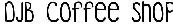 DJB Coffee Shoppe Espresso font preview